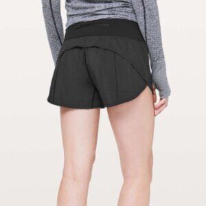 Lululemon Speed Up Short Size 4 Black 4" Inseam Running Pockets Lightweight EUC